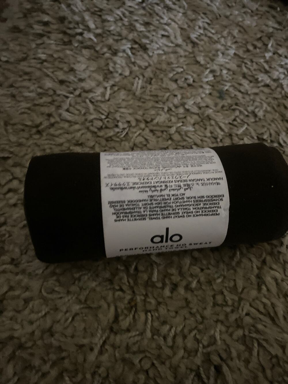 Alo yoga sweat towel brown espresso new hand
